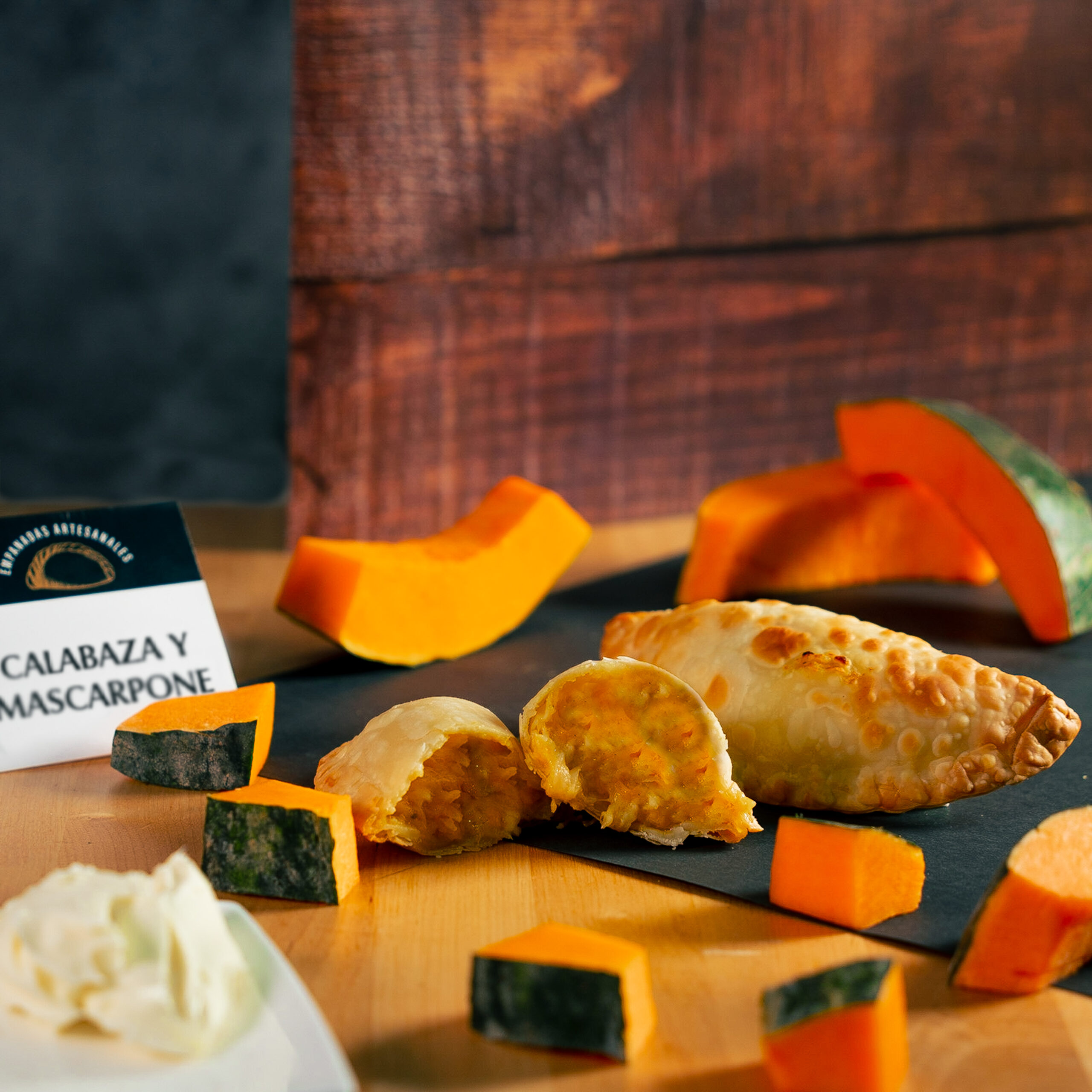 E. Calabaza y mascarpone - Formato cuadrado